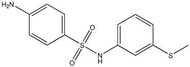 4-amino-N-[3-(methylsulfanyl)phenyl]benzene-1-sulfonamide Structure