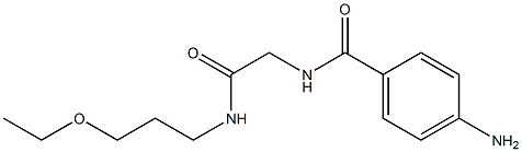 4-amino-N-{2-[(3-ethoxypropyl)amino]-2-oxoethyl}benzamide 구조식 이미지