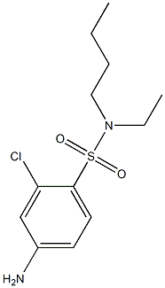 4-amino-N-butyl-2-chloro-N-ethylbenzene-1-sulfonamide 구조식 이미지