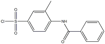 4-benzamido-3-methylbenzene-1-sulfonyl chloride Structure