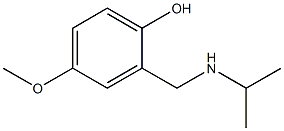 4-methoxy-2-[(propan-2-ylamino)methyl]phenol 구조식 이미지