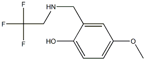 4-methoxy-2-{[(2,2,2-trifluoroethyl)amino]methyl}phenol Structure