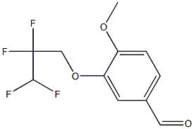 4-methoxy-3-(2,2,3,3-tetrafluoropropoxy)benzaldehyde Structure