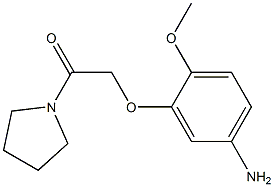 4-methoxy-3-(2-oxo-2-pyrrolidin-1-ylethoxy)aniline Structure