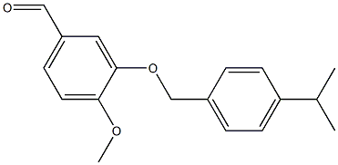 4-methoxy-3-{[4-(propan-2-yl)phenyl]methoxy}benzaldehyde Structure