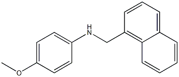 4-methoxy-N-(naphthalen-1-ylmethyl)aniline Structure