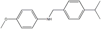 4-methoxy-N-{[4-(propan-2-yl)phenyl]methyl}aniline Structure