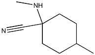 4-methyl-1-(methylamino)cyclohexane-1-carbonitrile Structure