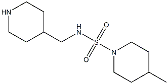 4-methyl-N-(piperidin-4-ylmethyl)piperidine-1-sulfonamide Structure