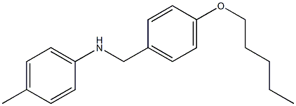 4-methyl-N-{[4-(pentyloxy)phenyl]methyl}aniline Structure