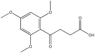 4-oxo-4-(2,4,6-trimethoxyphenyl)butanoic acid 구조식 이미지