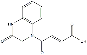 4-oxo-4-(3-oxo-1,2,3,4-tetrahydroquinoxalin-1-yl)but-2-enoic acid 구조식 이미지