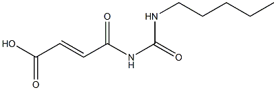 4-oxo-4-[(pentylcarbamoyl)amino]but-2-enoic acid 구조식 이미지