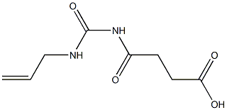 4-oxo-4-[(prop-2-en-1-ylcarbamoyl)amino]butanoic acid Structure