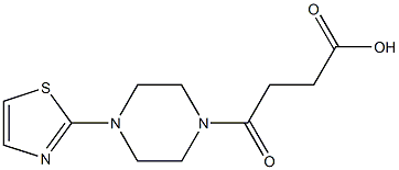 4-oxo-4-[4-(1,3-thiazol-2-yl)piperazin-1-yl]butanoic acid 구조식 이미지