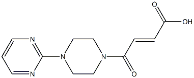 4-oxo-4-[4-(pyrimidin-2-yl)piperazin-1-yl]but-2-enoic acid 구조식 이미지