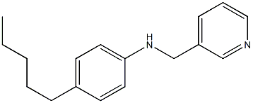 4-pentyl-N-(pyridin-3-ylmethyl)aniline 구조식 이미지