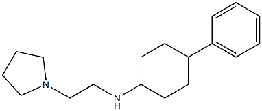 4-phenyl-N-[2-(pyrrolidin-1-yl)ethyl]cyclohexan-1-amine Structure
