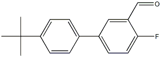 4'-tert-butyl-4-fluoro-1,1'-biphenyl-3-carbaldehyde Structure