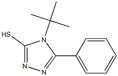 4-tert-butyl-5-phenyl-4H-1,2,4-triazole-3-thiol 구조식 이미지