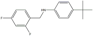4-tert-butyl-N-[(2,4-difluorophenyl)methyl]aniline Structure