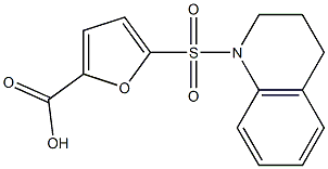 5-(1,2,3,4-tetrahydroquinoline-1-sulfonyl)furan-2-carboxylic acid 구조식 이미지