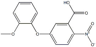 5-(2-methoxyphenoxy)-2-nitrobenzoic acid Structure