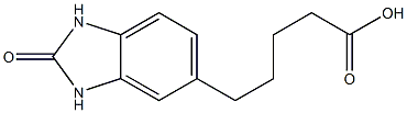 5-(2-oxo-2,3-dihydro-1H-1,3-benzodiazol-5-yl)pentanoic acid 구조식 이미지