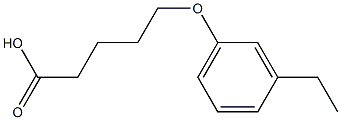 5-(3-ethylphenoxy)pentanoic acid 구조식 이미지