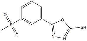 5-(3-methanesulfonylphenyl)-1,3,4-oxadiazole-2-thiol 구조식 이미지