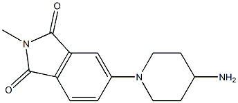 5-(4-aminopiperidin-1-yl)-2-methyl-1H-isoindole-1,3(2H)-dione 구조식 이미지
