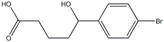 5-(4-bromophenyl)-5-hydroxypentanoic acid Structure