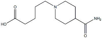 5-(4-carbamoylpiperidin-1-yl)pentanoic acid 구조식 이미지