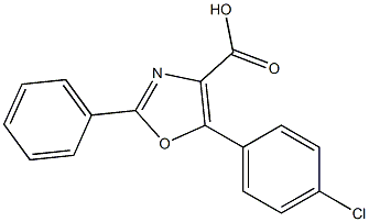 5-(4-chlorophenyl)-2-phenyl-1,3-oxazole-4-carboxylic acid Structure