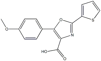 5-(4-methoxyphenyl)-2-(thiophen-2-yl)-1,3-oxazole-4-carboxylic acid Structure