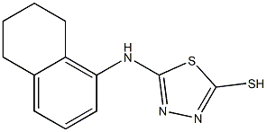 5-(5,6,7,8-tetrahydronaphthalen-1-ylamino)-1,3,4-thiadiazole-2-thiol Structure