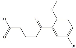 5-(5-bromo-2-methoxyphenyl)-5-oxopentanoic acid Structure
