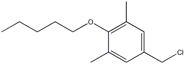 5-(chloromethyl)-1,3-dimethyl-2-(pentyloxy)benzene 구조식 이미지