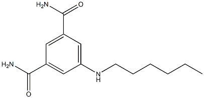 5-(hexylamino)benzene-1,3-dicarboxamide 구조식 이미지