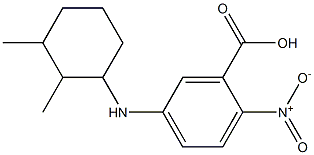 5-[(2,3-dimethylcyclohexyl)amino]-2-nitrobenzoic acid Structure