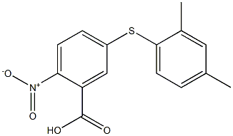 5-[(2,4-dimethylphenyl)sulfanyl]-2-nitrobenzoic acid Structure