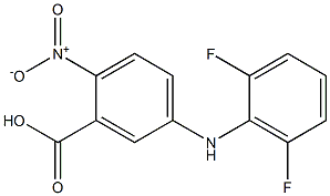 5-[(2,6-difluorophenyl)amino]-2-nitrobenzoic acid Structure