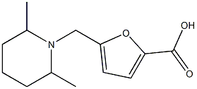 5-[(2,6-dimethylpiperidin-1-yl)methyl]furan-2-carboxylic acid Structure