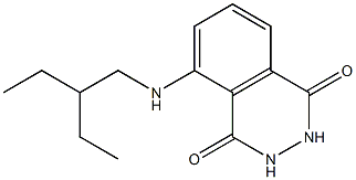 5-[(2-ethylbutyl)amino]-1,2,3,4-tetrahydrophthalazine-1,4-dione 구조식 이미지