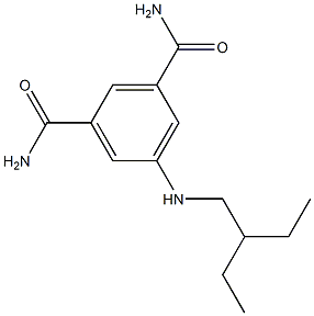 5-[(2-ethylbutyl)amino]benzene-1,3-dicarboxamide 구조식 이미지