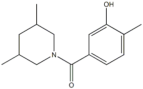 5-[(3,5-dimethylpiperidin-1-yl)carbonyl]-2-methylphenol Structure