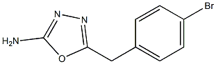 5-[(4-bromophenyl)methyl]-1,3,4-oxadiazol-2-amine 구조식 이미지