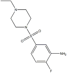 5-[(4-ethylpiperazine-1-)sulfonyl]-2-fluoroaniline Structure