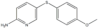 5-[(4-methoxyphenyl)sulfanyl]pyridin-2-amine 구조식 이미지