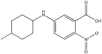 5-[(4-methylcyclohexyl)amino]-2-nitrobenzoic acid 구조식 이미지